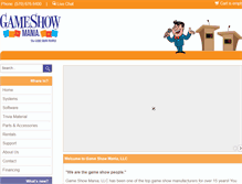 Tablet Screenshot of gameshowmania.com